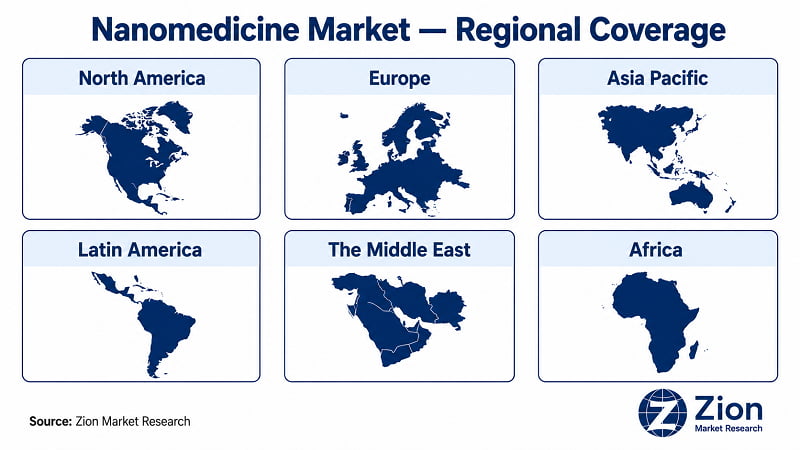Nanomedicine regional market share — North America leads in 2025 | Zion Market Research